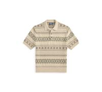 Tan Jersey Fair Isle con cuello de polo S