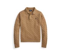 Tan Jersey tipo polo de lana y cachemira XXL