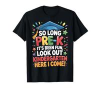 Tan largo Pre-K Preescolar Grad Kindergarten Here I Come Camiseta