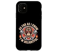 Tan lejos como yo sé, soy delicioso divertido mono sarcasmo Carcasa para iPhone 11