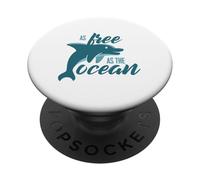 Tan Libre como el océano Mar Plástico Océano Planeta Amb PopSockets PopGrip Adhesivo
