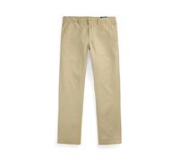 Tan Pantalón de lino y algodón Straight Fit 33