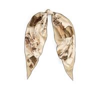 Tan Pañuelo de sarga de seda estampado TALLA ÚNICA