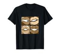 Tan Read My Lips Tan Color Gráfico Camiseta