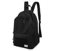 TAN.TOMI Mochila escolar para mujer, mochila escolar para adolescentes, mochila para ordenador portátil, mochila de día esthetic, mochila unisex para viajes, casual, escuela, negocios, color negro,