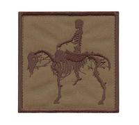 Tan US Navy Seals Silver Squadron Dead Horse Coyote Brown DEVGRU ST6 NSWDG Morale Hook Patch