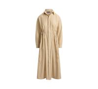 Tan Vestido camisero de algodón y lino 32