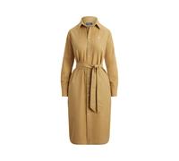 Tan Vestido camisero de algodón y lino 32