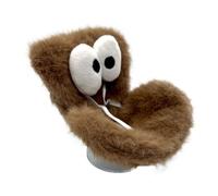 Tanakeji Asiento de coche para muñecas - Suave y lindo diseño de ojos grandes sofá de peluche | asiento de coche de juguete | para accesorios de juguete niñas niños niños pantalla 10-17 cm juguete