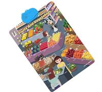 Tanakeji Carteles del Alfabeto para Pared - Juguetes Interactivos Divertidos para Desarrollo,Carteles para Aula Primaria - para Fiestas, Cumpleaños, Hogar y Sala, Interior y Exterior, Escuela, Tiempo