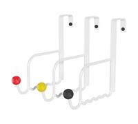 Tanakeji Gancho Sobre La Puerta,Organizador De Toallas Y Sombreros De 3 Piezas | Ganchos De Toalla Para Detrás De La Puerta - Para Dormitorio Baño Cocina Estudio Hogar Residencia Apartamento Casa De