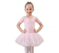 Tancefair Vestido de Ballet para niñas Leotardo de baile con Falda con estampado de corazones Leotardo de ballet Vestidos de ropa deportiva