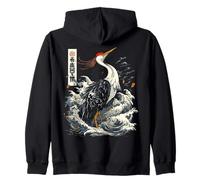 Tanchozuru Grulla Japonesa Japón Retrato Arte Sudadera con Capucha