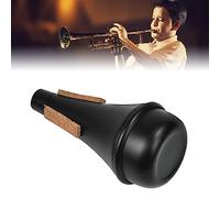 TANCUDER 1 PCS Silenciador de Aluminio de Trompeta Sordina de Trompeta de Práctica Silencio Recto de Trompeta Plata Trompeta Mute 135mm x 67mm Trompeta Silenciosa para Reducir Ruído (Negro)