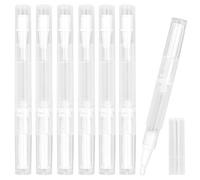 TANCUDER 10 PCS Bolígrafos Vacíos de Aceite de Uñas 3ml con Plumas de Torsión Transparente Tubo Líquido para Crecimiento de Pestañas Pluma Contenedor de Cosmético Vacío Twist Pen para Brillo de labio