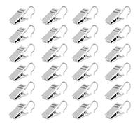TANCUDER 100 PCS Clips Cortinas de Metal 3.3cm Clips de Cortina con Ganchos Pinzas Cortinas con Gancho Pinzas para Cortinas Ganchos de Cortina con Pinzas para Colgar Cortina de Ducha Toalla Foto