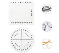 TANCUDER 2PCS Discos Redondo y Cuadrado Macrame Trenzado Cordon Pulsera de Cuerda Tejido Hecho A Mano Discos de trenzado Disco Redondo para Trenzado Tejido Junta Pulsera de Cuerda Trenzada