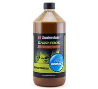 Tandem Baits Carp Food Zig Booster Carpa Pesca sin esfuerzo, cebo para pesca de peces grandes, accesorios de carpa para profesionales y pescadores aficionados, fresa perfecta 1000 ml