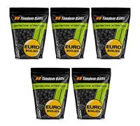 Tandem Baits Juego de 5 cebos para Pesca de Carpas de Carp Food Euro Boilies curativo | Pesca sin Esfuerzo | Cebo para Pesca de Peces Grandes | Accesorios de Carpas para Profesionales 16 mm 1 kg