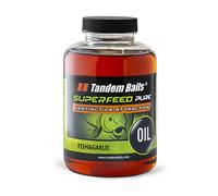 Tandem Baits SuperFeed - Atractor de aceite puro de pescado y ajo, para pesca de cavedano, sin esfuerzo, accesorios para la pesca, pienso de pesca, 500 ml