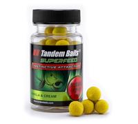Tandem Baits SuperFeed Diffusion Mini Fluo Pop-Up Coco Vanilla Carpfen-Popp-Ups,Carpas de pesca sin esfuerzo,Cebo para pesca de peces grandes, 12 mm, 30 g