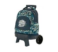 TANDEM Carro Desmontable con Ruedas Grandes y Silenciosas, 35L, 5 Compartimentos, Tirantes Ergonómicos, Bolsillo Frontal con Organizador, Lateral para Botella, Asa Acolchada Superior, Stop Carro