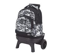 TANDEM Mochila Escolar con Carro Graffo, 35L, Desmontable, Ruedas Grandes y Silenciosas, 5 Compartimentos, Tirantes Ergonómicos, Bolsillo Lateral para Botella, Asa Acolchada Superior, Graffp