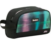 Tandem Neceser de Viaje Adaptable isotermo con Compartimento Principal y Asas, Negro Turquesa Magenta, Capacidad 4 L, 25x15,5x11 cm