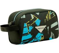 Tandem Neceser de Viaje Compacto Isotermo, Negro Azul Amarillo Gris