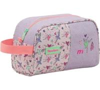 Tandem Neceser de Viaje isotermo Adaptable con Asas y Banda Trasera, Compartimento Principal con Cremallera, Compacto, Lila Rosa, 4 L