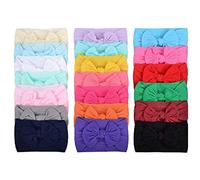 Tandilla de cabeza de niña con arcos Bows Bow Elastics Diadenta de recién nacidos para niñas infantiles para niños 20pcs Elastics recién nacidos