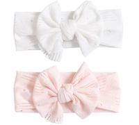 Tandillas para bebés 2 piezas 2 piezas diadías bastante suaves para niñas Tabadillas elásticas para niñas con big boy nylon nylon diadro accesorios para el cabello regalos para recién nacidos diadema