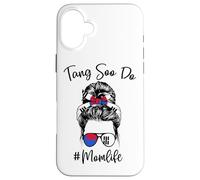 Tang Soo Do Mom Life Karate Mamás Cabello desordenado Carcasa para iPhone 16 Plus