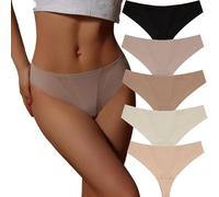 Tanga Anti-camel Toe para Mujer Ropa Interior sin Costuras, Invisible y Que Disimula Imperfecciones Invisible Bajo la Ropa Ajustada 5 Unidades(S)