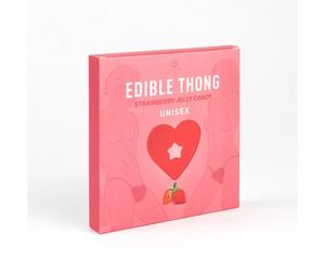 Tanga Comestible Unisex Fresa