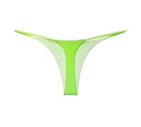Tanga con Tirantes para Mujer, Ropa Interior Sexy, Deportiva, Europea y Americana, Yoga, Cintura, Bikini, Ropa Interior sin Bragas Algodón Mujer Hipster Ropa para IR De Boda (Green, L)