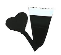 Tanga de cadena sin tirantes autoadhesivo para mujer, sin líneas de bragas en forma de corazón, invisible, en forma de amor, sin líneas de bragas, Black - Peach Heart, 1
