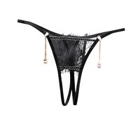 Tanga de Encaje Mujer Malla Transparente Lencería Costuras Bragas Transpirables Cómodas Misteriosa Elástica Y Transpirable n1