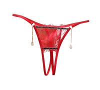 Tanga de Encaje Mujer Malla Transparente Lencería Costuras Bragas Transpirables Cómodas Misteriosa Elástica Y Transpirable n1