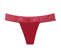 Tanga de Encaje para El Período Ropa Interior para Mujer Tangas de algodón a Prueba de Fugas Braguita absorbente Tanga Menstrual Parte Inferior de Bikini Rojo 3Xl