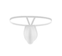 Tanga de tanga para hombre, ropa interior sexy para hombre, tanga, bikini, ropa interior deportiva, transpirable, tanga, ropa interior para hombre, mini tangas, bikini, Blanco, L