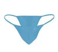 Tanga de tanga para hombre, ropa interior sexy para hombre, tanga, calzoncillos en T, calzoncillos transparentes, mini tangas, panty cómodos, azul, Talla única