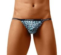 Tanga de tanga para hombre, ropa interior sexy para hombre, tanga, calzoncillos en T, ropa interior transpirable, mini tangas, bikini, azul celeste, XXL