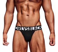 Tanga de tanga para hombre sexy ropa interior gay cómoda tanga masculina bragas eróticas calzoncillos transpirables de baja altura libertad de movimiento para el día a día o deporte 2025, Negro , M