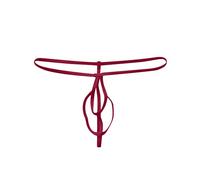 Tanga de tanga para hombre y hombre, ropa interior erótica, tanga, calzoncillos en T, ropa interior deportiva, ropa interior transpirable, mini tangas, panty cómodo, Vino, Talla única