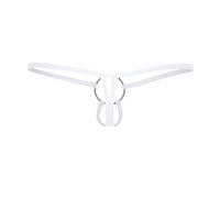 Tanga de tanga para hombre y hombre, ropa interior erótica, tanga deportiva, tanga de cintura baja, tanga transpirable, tanga para hombre, tanga para hombre, Blanco, Talla única