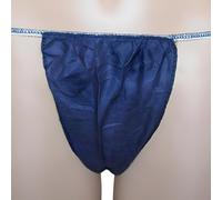 Tanga desechable Kinefis caballero en TST de polipropileno en color azul oscuro (100 Unidades)