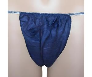 Tanga desechable Kinefis caballero en TST de polipropileno en color azul oscuro (100 Unidades)