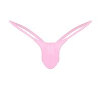 Tanga Hombre Playa Trajes de Baño Tirantes Calzoncillos Corto Sexy Mankini Ropa Interior, Rosa., M