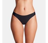 Tanga invisible Under Armour Pure Stretch para mujer - Paquete de 3 Negro / Negro / Acero S